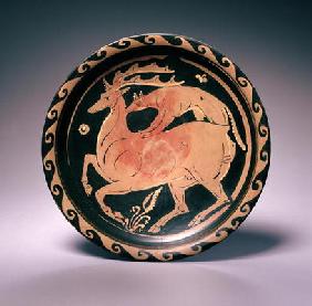 Apulian Red-Figure Dish, attributed to the Lampas Painter, c.350-325 BC (terracotta) 18th