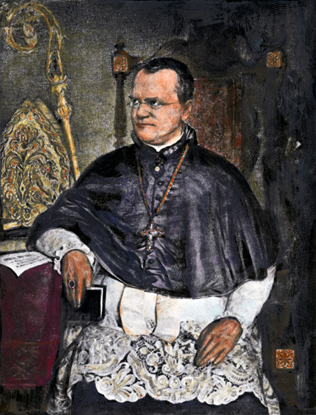 Gemälde von Gregor Mendel