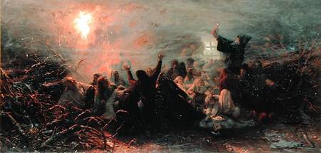 Self-Immolation von Grigorij Grigorievich Mjasojedow