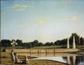 Blick auf den Damm 1843