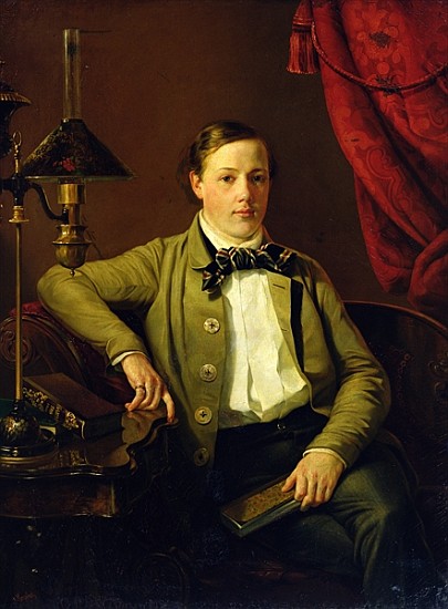 Portrait of Apollon Maykov von Grigory Mikhailov
