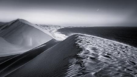 Sanddünen an der Küste