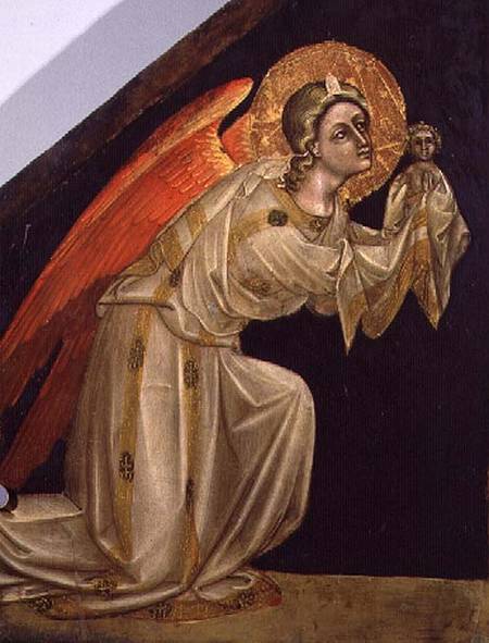 The Archangel Michael (tempera on panel) von Guariento d` Arpo