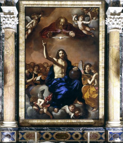 Guercino / The Holy Trinity / 1638 von Guercino (eigentl. Giovanni Francesco Barbieri)