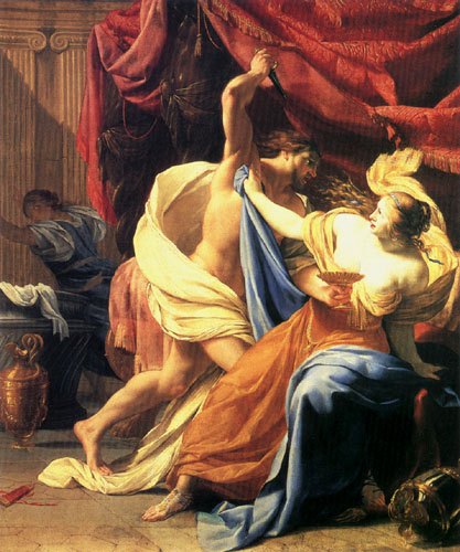 Lucretia und Tarquin von Guercino (eigentl. Giovanni Francesco Barbieri)