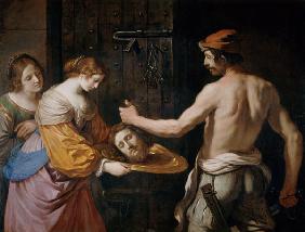 Guercino, Salome empfängt Haupt Johannes