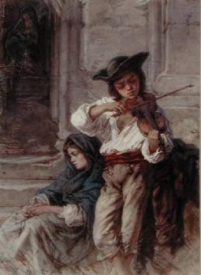 The Young Violinist c.1880  on
