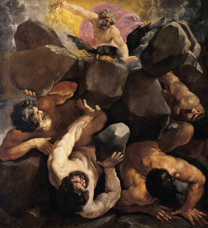 The Fall of the Titans / c.1636 von Guido Reni