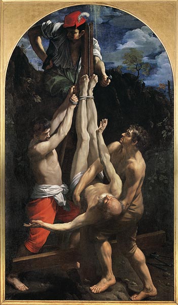Reni / Crucifixion of St.Peter / c.1604 von Guido Reni