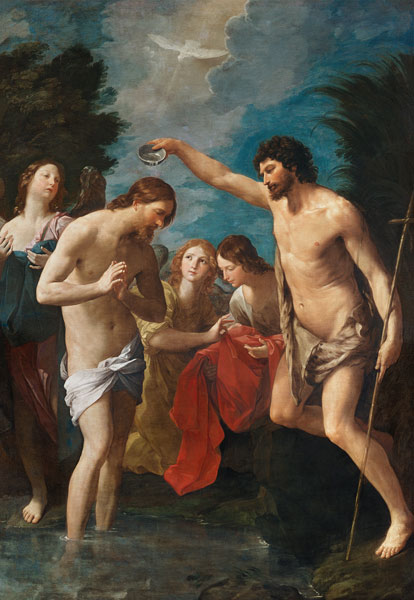 Die Taufe Christi von Guido Reni