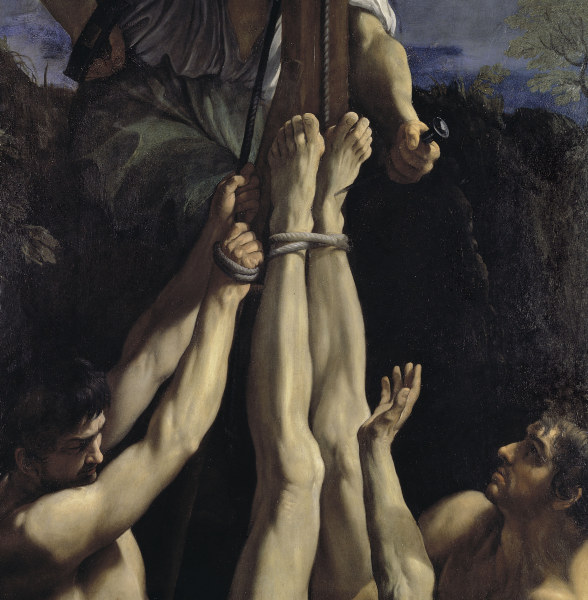 Reni / Crucifixion of St.Peter / Detail von Guido Reni