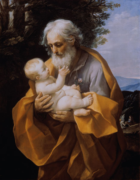 Heiliger Joseph mit Jesuskind von Guido Reni