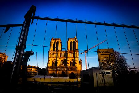 Notre Dame under reconstruction 2020