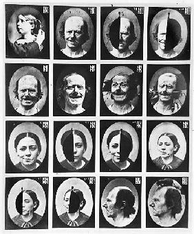 Physiognomical studies, from ''Mecanisme de la Physionomie humaine ou analyse electrophysiologique d