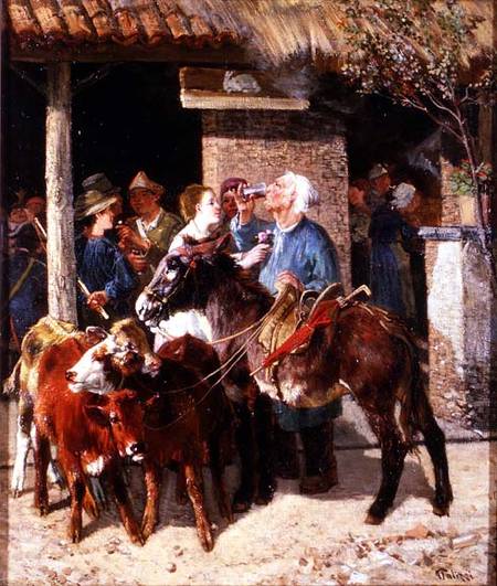 The Calf Merchant von Guiseppe Palizzi