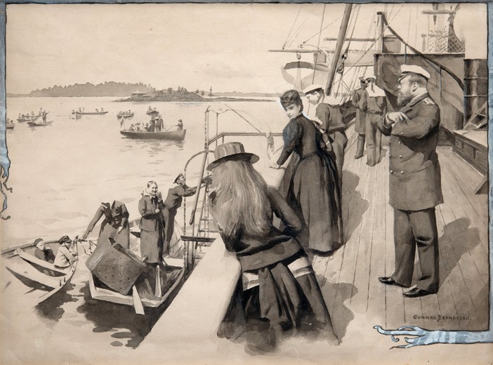Reise des Zaren Alexander III. im Finnischen Meerbusen von Gunnar Berndtson