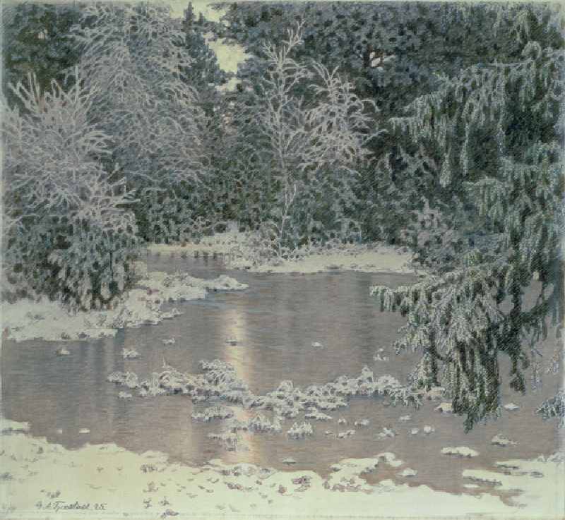 Winterlandschaft von Gustaf Edolf Fjaestad