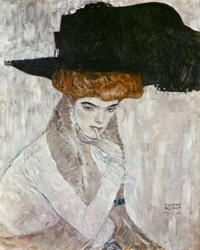 Der schwarze Federhut von Gustav Klimt