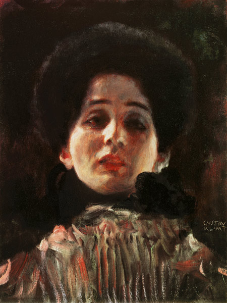 Portrait en face von Gustav Klimt