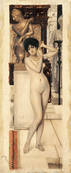 Skigge und Engelstudie für die Allegorie der Skulptur von Gustav Klimt