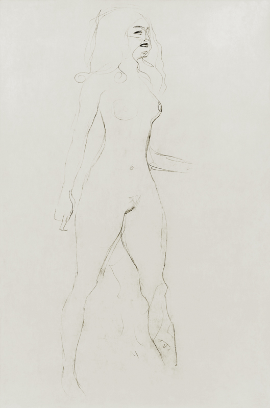 Standing Nude (verso), cil on von Gustav Klimt