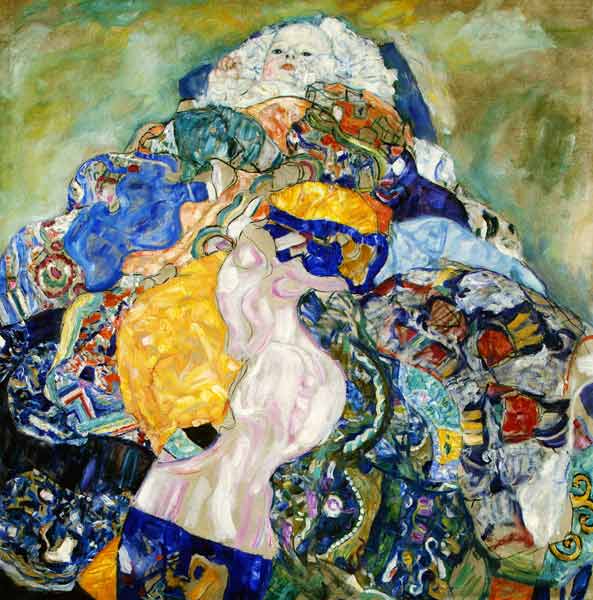 Baby (Wiege) von Gustav Klimt