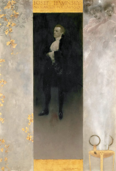 Hofburgschauspieler Josef Lewinsky als Carlos von Gustav Klimt