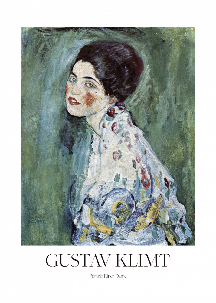 Porträt einer Dame (1916–1917) Poster von Gustav Klimt