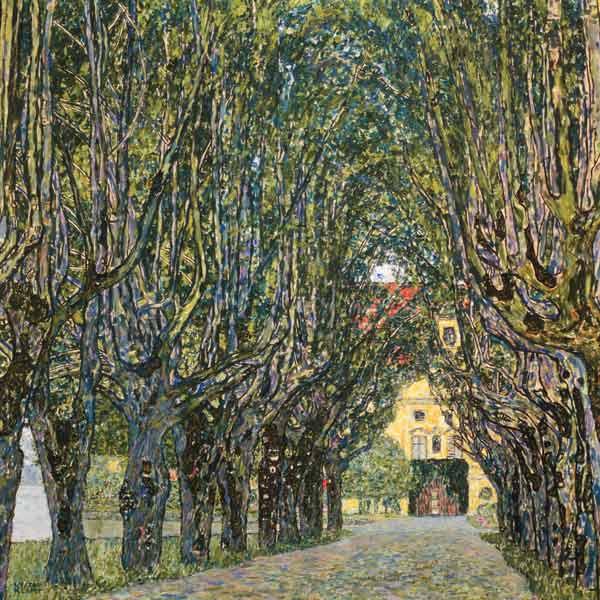 Allee im Park von Schloss Kammer 1912