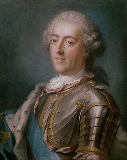 Portrait of Louis XV (1710-74) King of France (see 173609 for pair) von Gustav Lundberg
