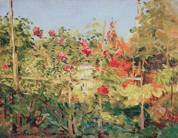 Garten in Trouville von Gustave Caillebotte