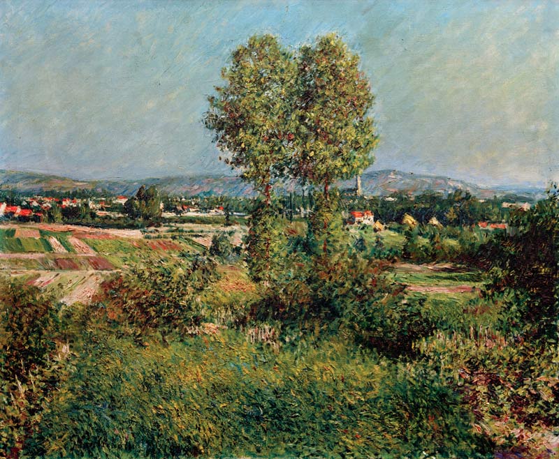 Landschaft bei Argenteuil von Gustave Caillebotte