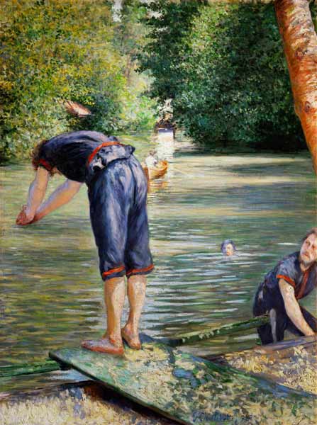 Bathers on the Banks of the Yerres von Gustave Caillebotte