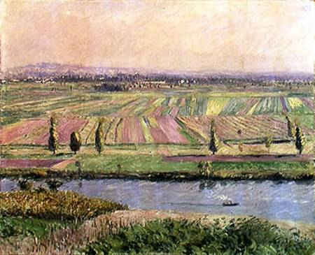 The Plain of Gennevilliers from the Hills of Argenteuil von Gustave Caillebotte