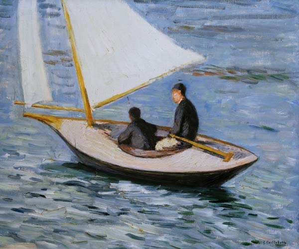 Segelboot auf der Seine von Gustave Caillebotte