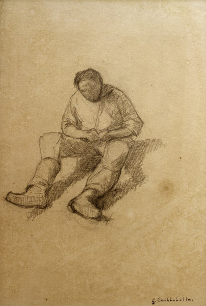Sitzender Mann (Studie) von Gustave Caillebotte