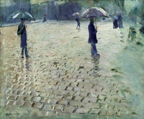 Study for a Paris Street, Rainy Day von Gustave Caillebotte