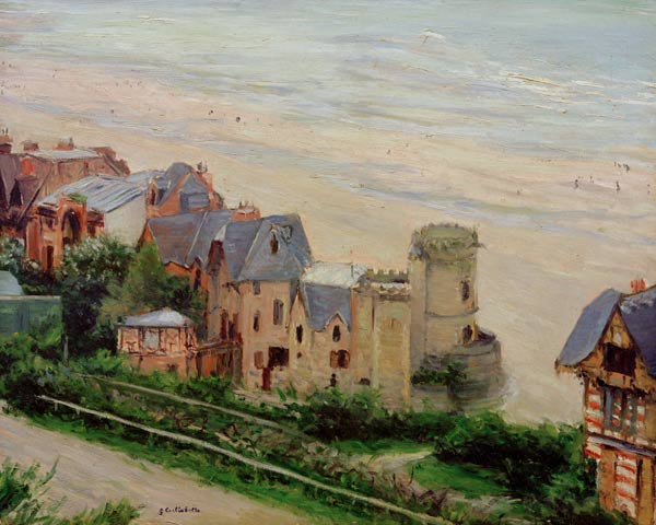 Trouville,  Strand ,  Villen von Gustave Caillebotte