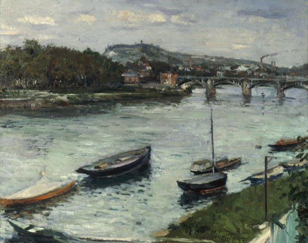Ufer u.Brücke Argenteuil von Gustave Caillebotte