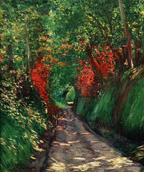 Waldweg von Gustave Caillebotte