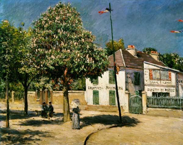 Promenade in Argenteuil von Gustave Caillebotte