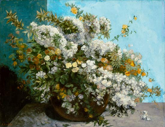 Blumenstilleben von Gustave Courbet