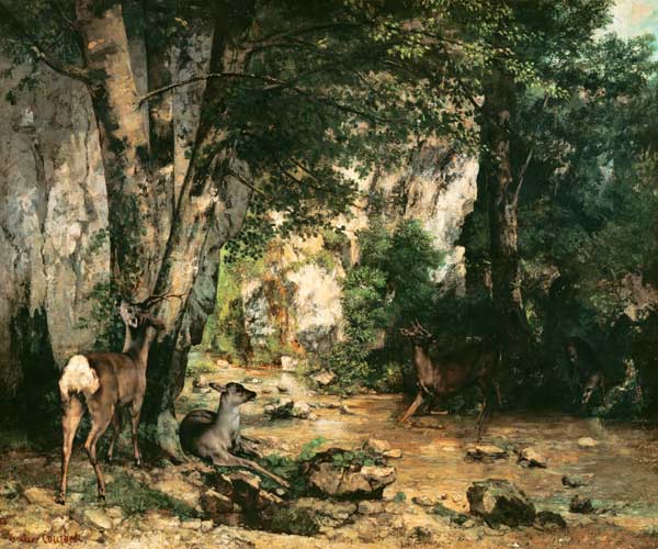 G.Courbet, Rehbockgehege von Gustave Courbet