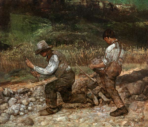 Die Steineklopfer von Gustave Courbet
