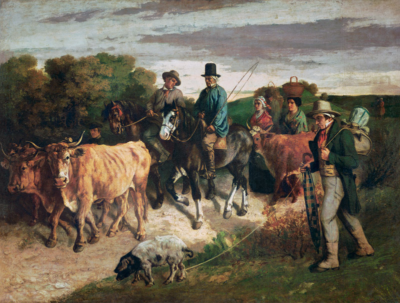 Bauern aus Flagey von Gustave Courbet