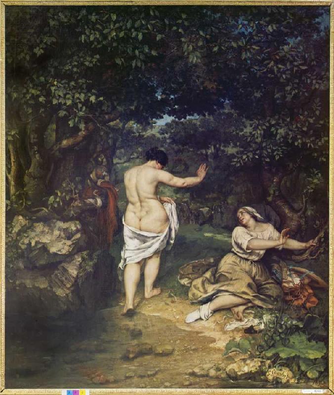 Die Badenden von Gustave Courbet
