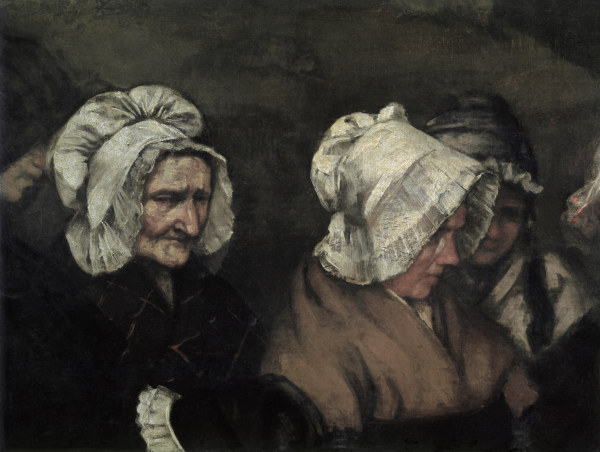 Begräbnis in Ornans von Gustave Courbet