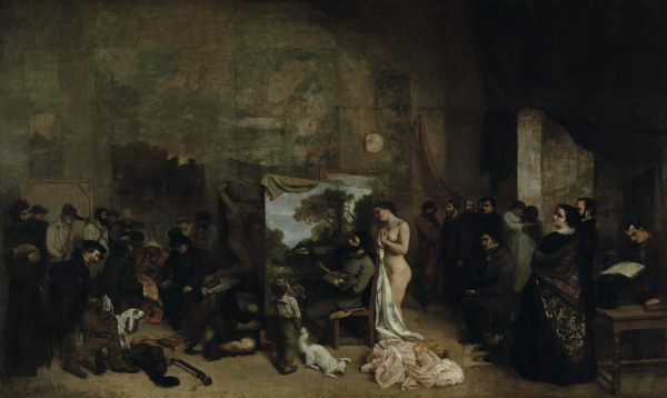 Courbet / L Atelier / 1855 von Gustave Courbet