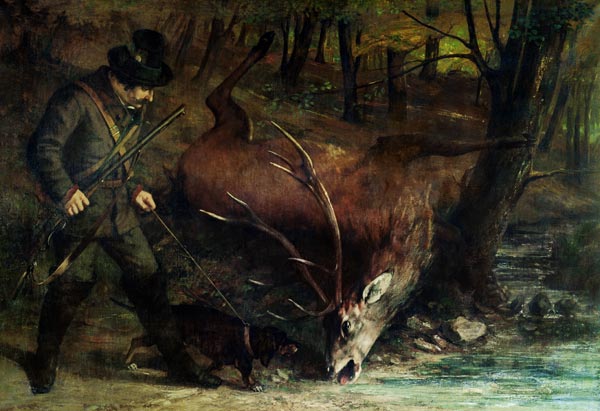 The Death of the Stag von Gustave Courbet