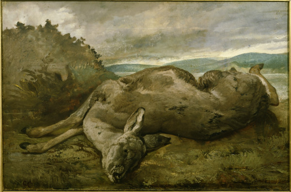 Die Hirschkuh von Gustave Courbet